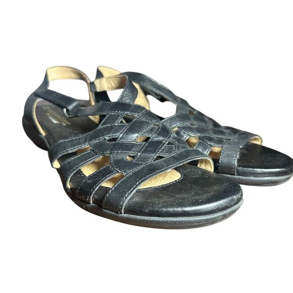 Naturalizer Women's Leather Sandals 6M Comfortable Strappy Gladiator Sandals - Picture 2 of 11